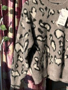 Print Pullover Sweater