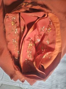 Embroidery Work  Saree With Blouse 🌷