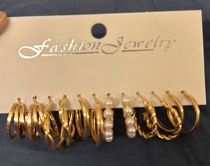 Hoop Earrings - Pair of 6