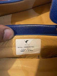 DRISH Blue Leather Loafers - Size 9