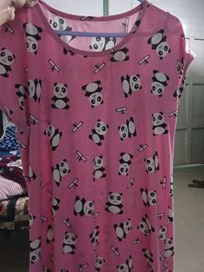 Cute Panda Print Top
