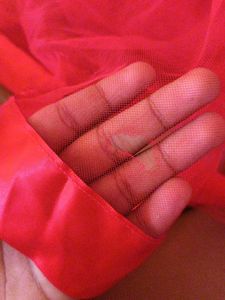 Red Tulle Dress with Bow