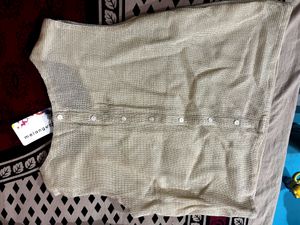Golden Slip On Blouse