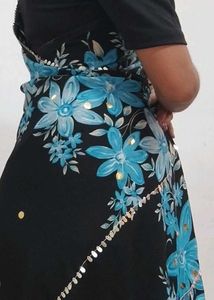 Floral Print Saree