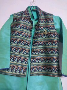 Dhori kurta With Jacket And Free Pajama