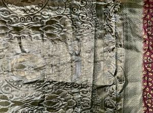 Rust Color Lichi Silk Saree