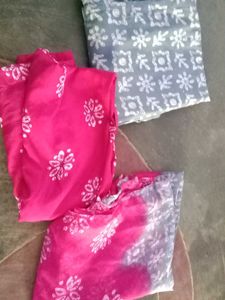 pink with gray stitched chudithar
