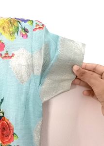 Floral Chanderi Kurti