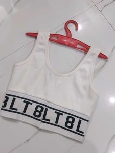 Ribbed Sleeveless Korean Top