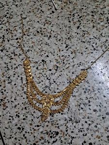 Never Used Gold Plated Necklace For Sale