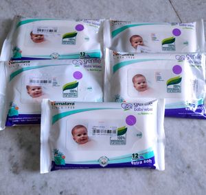 Pack Of 5 Himalaya Baby Wipes