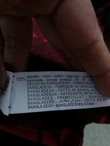 ZARA Men&#39;s/Boy&#39;s Red Check Shirt