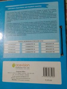 Vision Biology Lab Manual - Class X