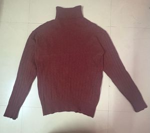 Burgundy Turtleneck Sweater