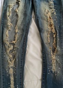 vintage fully bedazzled rugged jeans