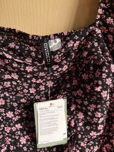 Floral Long Sleeve Crop Top