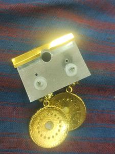 Fashion Earrings - Gold Tone Dangle