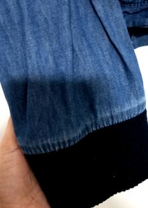 Men Denim Jacket( Chest Size 44) Length 29 Inches)