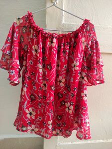 Lee Cooper Casual Bell Sleeve Floral Print Top