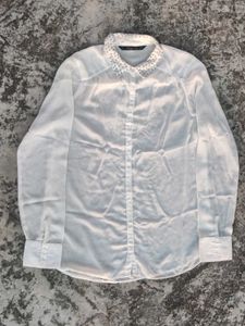 ZARA DIAMOND COLLAR SHIRT/TOP