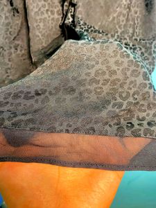 Printed/Textured Black Camislip.