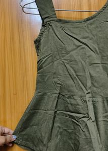 One Shoulder Peplum Top