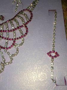 Necklace With Earrings And Bracelet