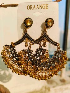 Vintage Copper Gold Dangler Earrings 💫