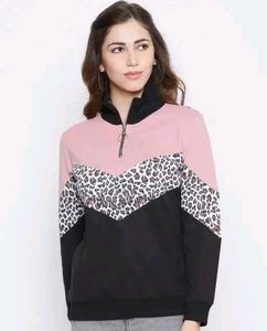 Attractive Cotton Blend Women's Sweatshirt
