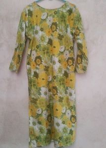 Floral Print Kurti with Striped Pant