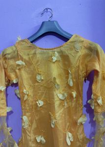 Yellow 💛 Butterfly Print 🦋 kurti For Girls And W