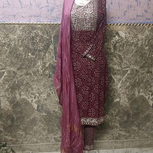 Purple Cotton Kurta