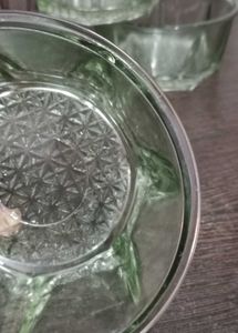 2 Sets Of Heavy Glass Bowl