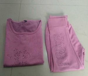 Pink 'Love' Pajama Set