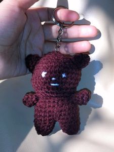 Crochet Bear Keychain