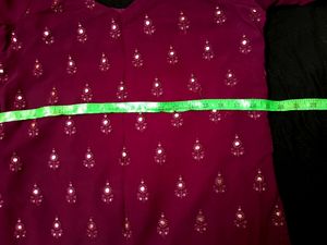 Georgette Stitched Dress