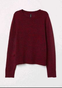 Burgundy H&M Knit Sweater