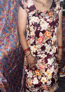 Floral Print pure crepe salwar suit