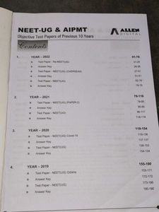 Allen NEET (UG) &amp; AIPMT Previous Year Papers