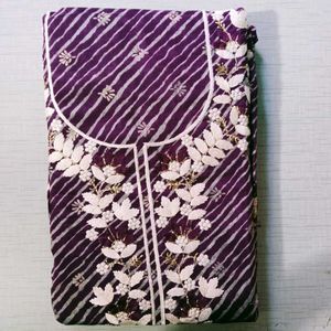Elegant Purple Dress Material