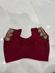 Green Embroidered Saree