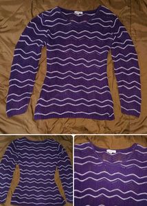 Purple Knit Sweater