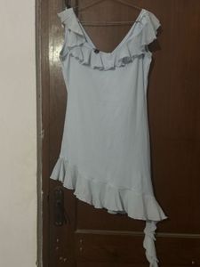 Ruffle Detail Mini Dress