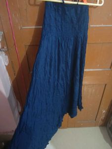 Sleeveless Navy Blue Dress