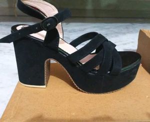 Black Platform Heels at 230/-