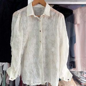 Wrinkle Floral Top