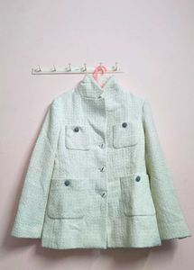 Women  White Beautiful Coat