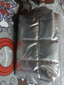 Silver Quilted Pouch
