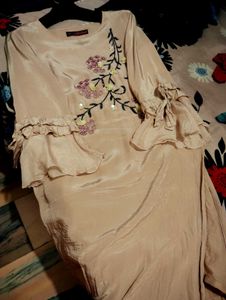 Party Wear Embroidery Designer Kurta Inner Attache