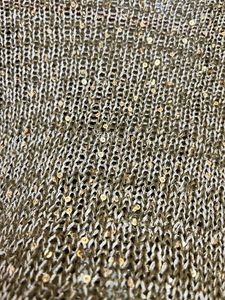 Golden Sequinned Shrug Sweater